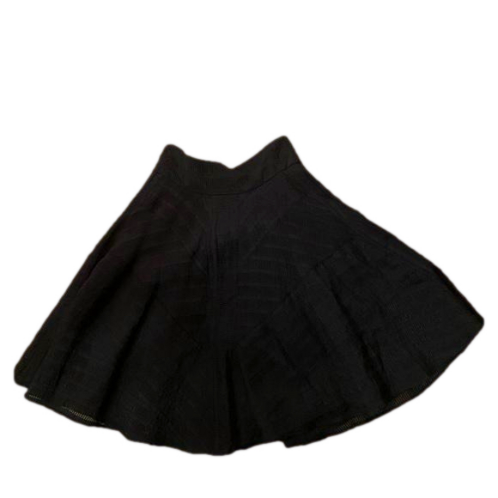 Marciano by Guess Black Heavy Knit Skater Mini Skirt - Size 6